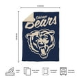 thumbnail image 5 of Logo Brands Chicago Bears Luxe Dreams Throw, 60" x 80", 5 of 6