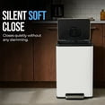 thumbnail image 4 of Simpli-Magic 50 Liter / 13.2 Gallon Step Trash Can with Soft-Close Lid, Hands-Free Foot Pedal, Built-In Odor Filter, Smudge Resistant Finish for Kitchen, Office, Dorm, Multiple Colors, 4 of 6