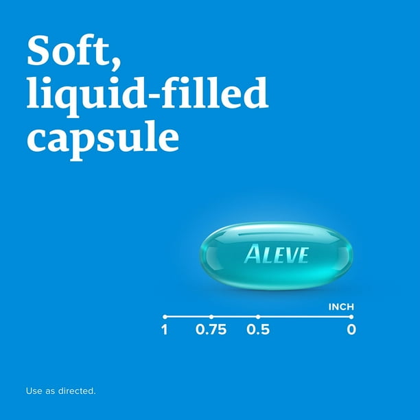 Aleve Naproxen Sodium Liquid Gels, 12HR Pain Relief (160 ct