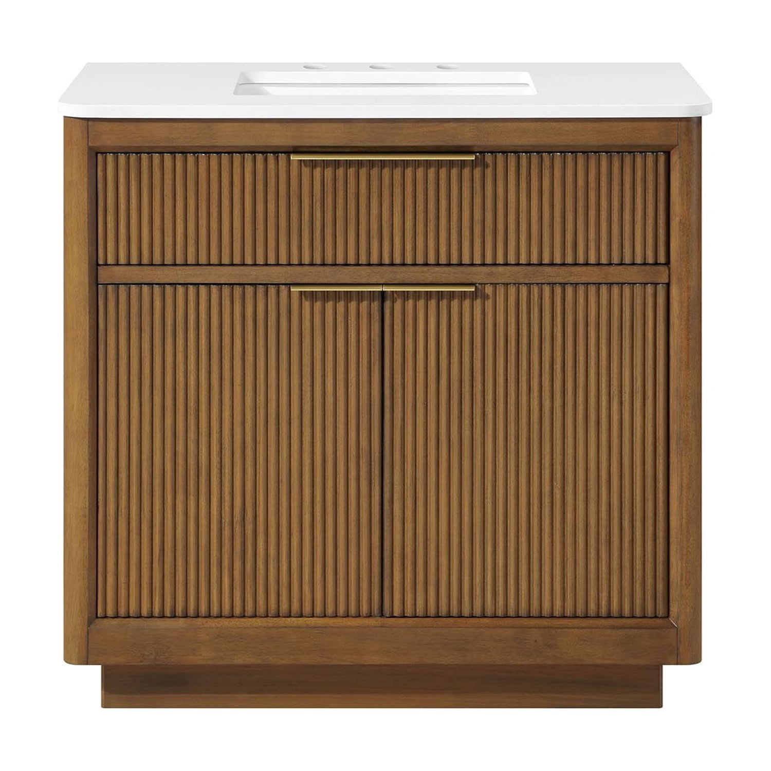 OVE Decors Xander Vanity with Engineered Marble Vanity Top and