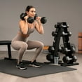 thumbnail image 8 of Marcy 150 lb. Rubber Hex Dumbbell Set with Rack, 8 of 10