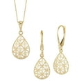 thumbnail image 1 of Dangle Earring and Pendant Necklace Set in 14K Gold, 1 of 5