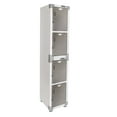 thumbnail image 7 of Seville Classics UltraHD 4-Door Stackable Locker Cabinets, 15" W x 18" D x 73.9" H, 7 of 14