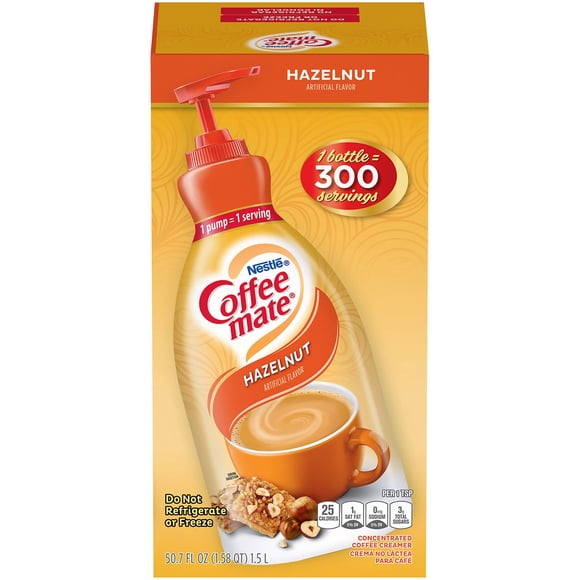 Nestle Coffee-mate Liquid Creamer Pump, Hazelnut 50.7 oz.