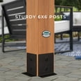 thumbnail image 8 of Backyard Discovery Beaumont Cedar Pergola with Trellis Roof and PowerPort, Choose Size, 8 of 13