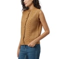 thumbnail image 6 of Frye Women's Cable Knit Sweater Vest, 6 of 9