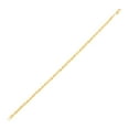 thumbnail image 2 of Heavy Hollow Rope Chain Bracelet in 14K Gold, 2 of 9