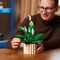 thumbnail image 3 of LEGO Botanicals Peace Lily Flower Room Decor Building Set, 474 pc., 3 of 6