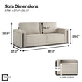 thumbnail image 3 of Lifestyle Solutions Riles Storage Sofa, 3 of 8