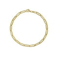 thumbnail image 1 of High-Polish Paperclip Chain Bracelet in 14K Yellow Gold, 1 of 9