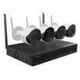 thumbnail image 1 of Wisenet-4 Channel 1080p Full HD NVR Surveillance System with 1TB Hard Drive, 4- Wireless 1080p Indoor/Outdoor Cameras, 1 of 8