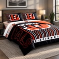 thumbnail image 4 of Logo Brands Cincinnati Bengals Queen Bed-In-A-Bag Set, 4 of 5