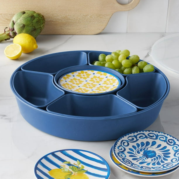 Member's Mark Bamboo Melamine 12-Piece Serve Set, Choose Color