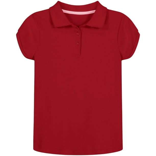 Nautica Girls Uniform Short Sleeve Interlock Polo