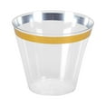 thumbnail image 7 of Tableluxe Premium Gold Rimmed Clear Plastic Tumbler, 9 fl. oz, 48 ct., 7 of 7
