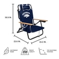 thumbnail image 6 of Logo Brands Nevada Wolf Pack Reclining Beach Chair, 6 of 6