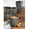 thumbnail image 3 of Ceramic Textured Mugs, Set of 6 (Assorted Colors), 3 of 4