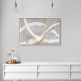 thumbnail image 3 of Spirals in Silver Minimal Canvas Print by Oliver Gal Prints, 3 of 4