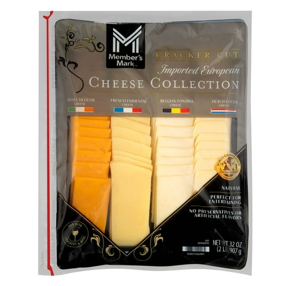 Member's Mark Cracker Cut Gourmet Selection Imported Cheese Tray, 32 oz.