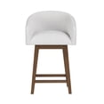 thumbnail image 12 of HH2 Home Upholstered Barrel Back Wood Adjustable Height Swivel Bar Stool, 12 of 19