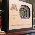 thumbnail image 2 of YouTheFan Minnesota Golden Gophers 25-Layer Football Stadium View 3D Wall Art, 2 of 5