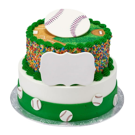 Baseball Two-Tier Cake