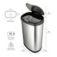 thumbnail image 3 of Nine Stars Combo Sensor Trash Can, Stainless Steel  13.2 gal / 3.2 gal, 3 of 9