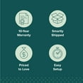 thumbnail image 6 of ZINUS Night Therapy Medium 8" Green Tea Memory Foam Mattress, 6 of 12