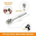 thumbnail image 3 of WORX 23Piece 1/4"+ 3/8"DR. Socket Set With Rotatable Rack, 3 of 9