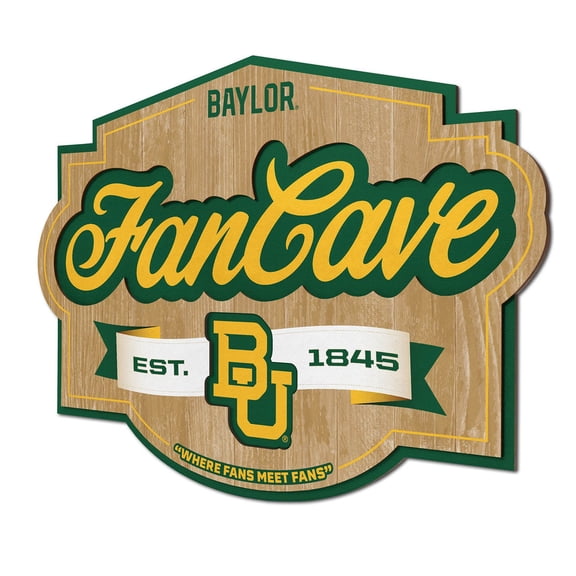 YouTheFan Baylor Bears 17"x12.5" 3D Multi-Layered Fan Cave Sign