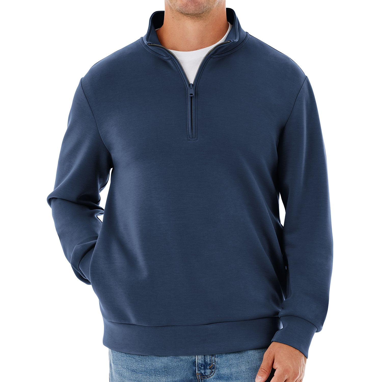 SAPPY☆ Member's Mark Men's Sandwash Quarter-Zip Pullover - Samsclub.com