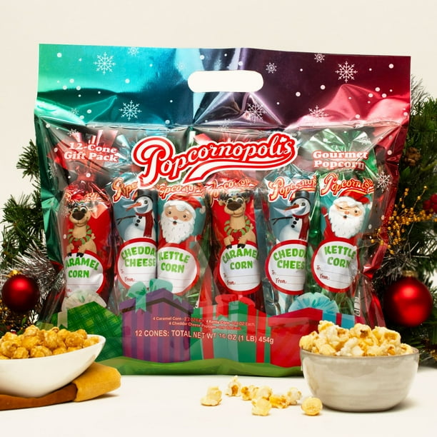 Popcornopolis Popcorn Cone Holiday Gift Pack, 12 ct. - Samsclub.com