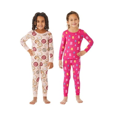 Member's Mark Girls 4-Piece Organic Cotton Pajama Set
