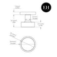 thumbnail image 4 of Explore Hardware Matte Black Bora Bora Collection Door Handle, 2 Pack, 4 of 4
