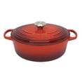thumbnail image 1 of Le Creuset Signature Cast Iron Oval Dutch Oven, 1 of 4