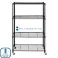 thumbnail image 5 of Seville Classics 4-Tier Steel Wire Shelving, 36" W x 14" D x 56.5"H, 5 of 13
