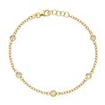 thumbnail image 1 of Adjustable Two-Tone Bezel Design Bracelet, 1 of 5