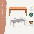 thumbnail image 7 of Amazonia Valencia Eucalyptus Deep Seating Set, 4pc, 7 of 9