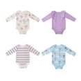 thumbnail image 5 of Member's Mark Baby 4-Pack Long Sleeve Organic Cotton Bodysuit, 5 of 10