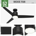 thumbnail image 4 of Hunter 52" Moxie Wi-Fi Smart Ceiling Fan with Light Kit and Remote, 4 of 17