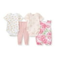 thumbnail image 4 of Burt's Bees Baby Girl 4-Piece Playwear Set, 4 of 9