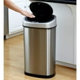thumbnail image 5 of Nine Stars Stainless Steel Sensor Trash Can Set - 13.2 gal. / 2.1 gal., 5 of 5