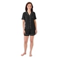 thumbnail image 1 of DreamMark Women's 2-Piece Short Sleeve and Short Notch Collar Pajama Set, 1 of 12