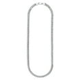 thumbnail image 2 of Polished Miami Cuban Chain Necklace in Sterling Silver, 7mm, 2 of 8