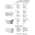 thumbnail image 11 of A&E Bath and Shower Kara 59in or 67in Freestanding Bathtub with Center Drain in White Acrylic High‑Gloss, 11 of 12