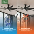 thumbnail image 14 of Hunter Downtown ENERGY STAR® Damp Rated Ceiling Fan and Wall Control - 72" & 60" Assorted Colors, 14 of 19