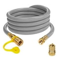 thumbnail image 1 of Westinghouse 15" or 25' Natural Gas Hose with Adapter, 1/2-Inch Diameter, For Westinghouse Tri Fuel Generators, 1 of 9