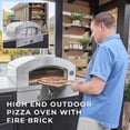 thumbnail image 4 of Backyard Discovery Luxury Galvanized Steel Covered Outdoor Kitchen w/ Grill & Pizza Oven, 4 of 26