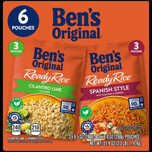 Ben's Original Ready Rice Fiesta Favorites, Variety Pack, 6 pk.