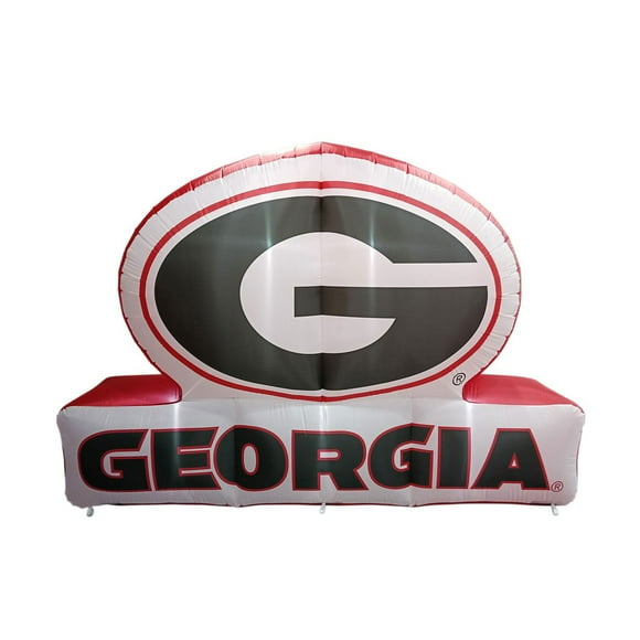 Logo Brands Georgia Bulldogs Pre-Lit 7’x10’ Team Inflatable